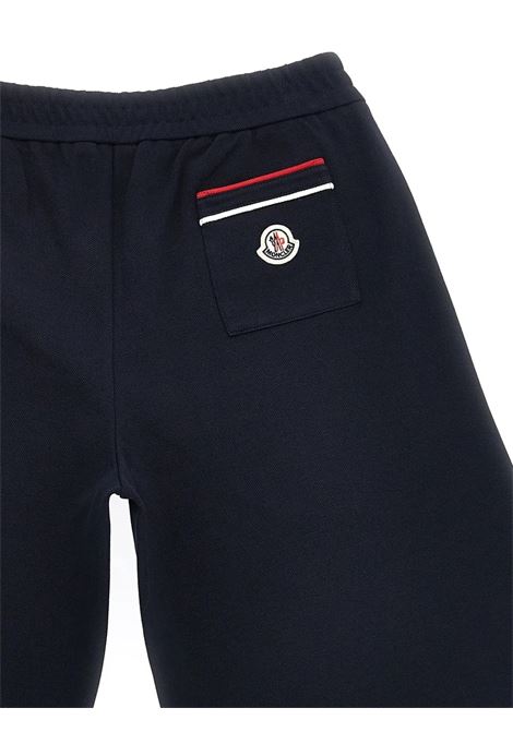 Bermuda Sportivi Blu Con Patch Logo MONCLER ENFANT | 954-8H00014 89ALK778